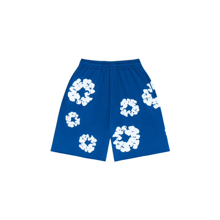 Denim Tears The Cotton Wreath Shorts Royal Blue