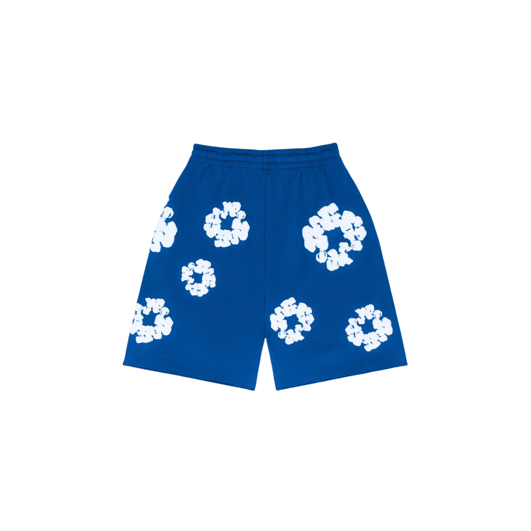 Denim Tears The Cotton Wreath Shorts Royal Blue