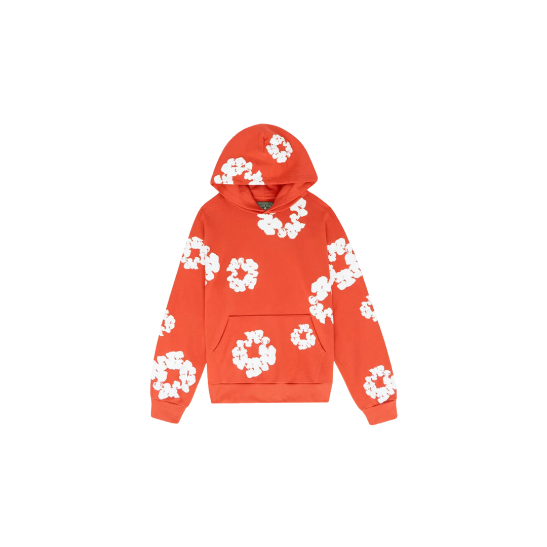 Denim Tears The Cotton Wreath Sweatshirt Orange – N-Hype Denim Tears The Cotton Wreath Sweatshirt Orange – N-Hype