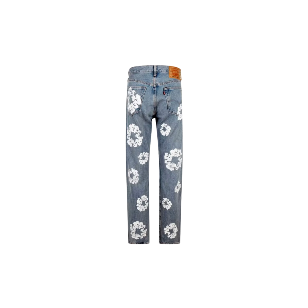 Denim Tears x Levi's Cotton Wreath Jean Light Wash – N-Hype Denim Tears x Levi's Cotton Wreath Jean Light Wash – N-Hype