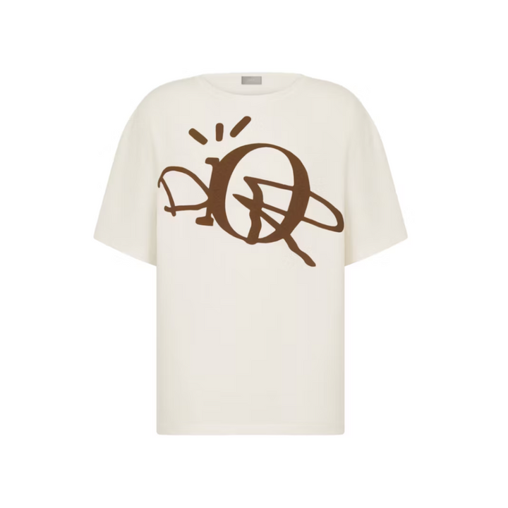 Dior x CACTUS JACK Oversized T-shirt White/Brown