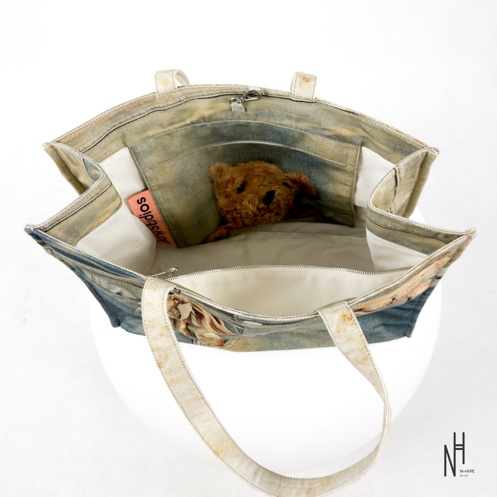 Acne Studios 1981 Trompe-l’œil Teddy Tote Bag