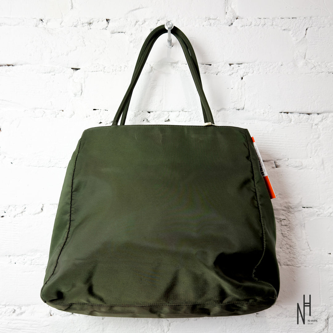 Prada Vintage Khaki Nylon Bag