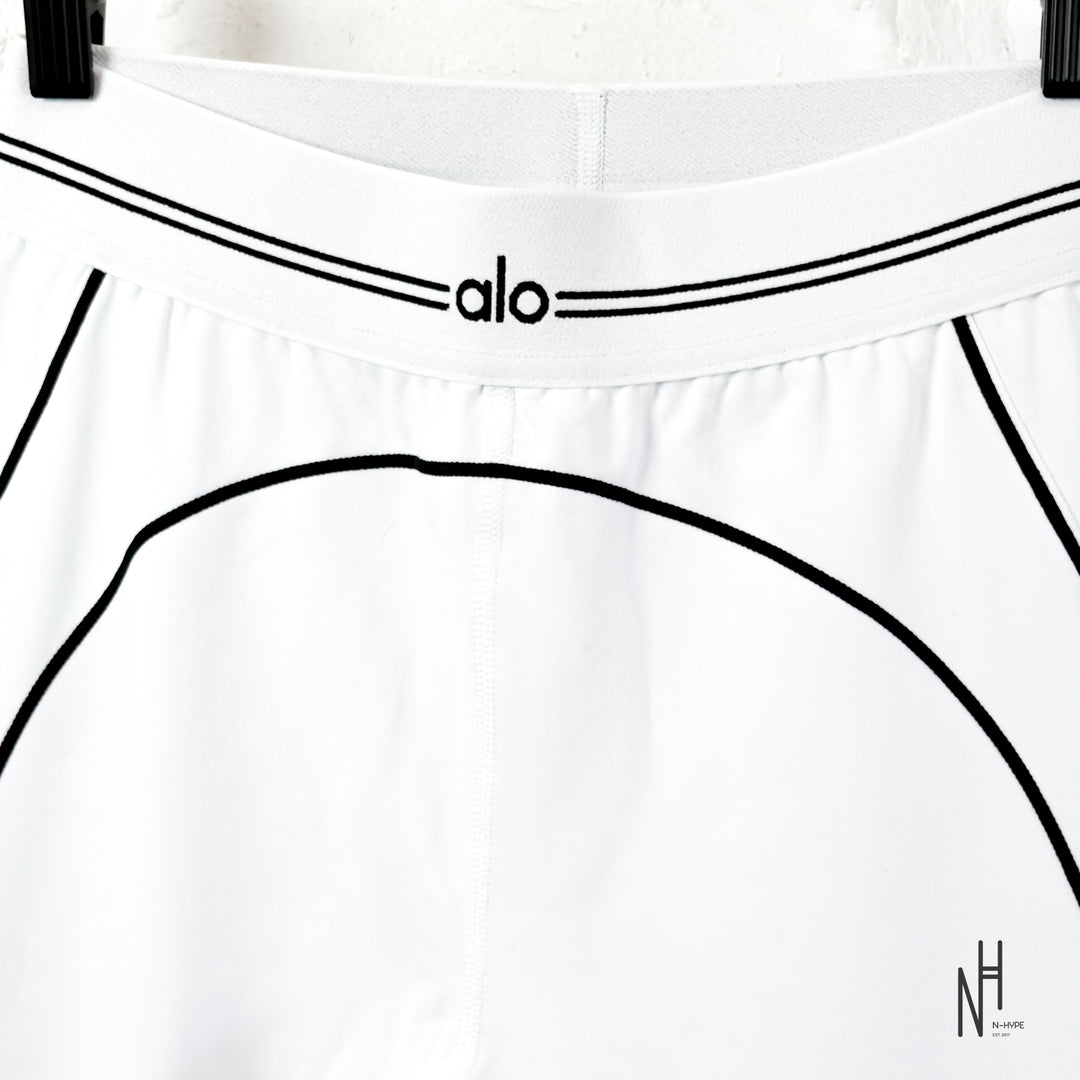 Alo Yoga Airbrush High-Waist Heart Throb Legging White Black