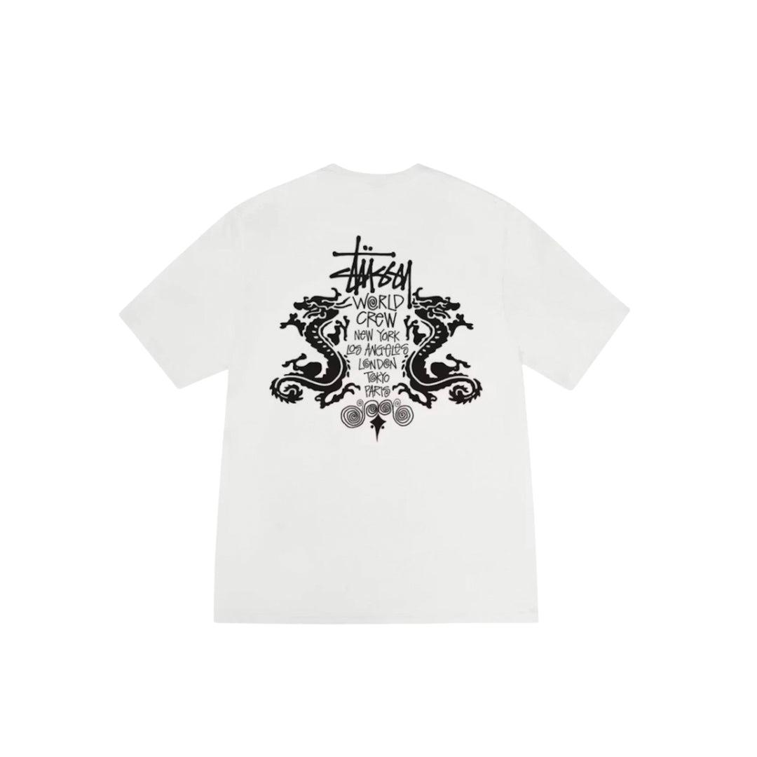 Stussy Double Dragon Pigment Dyed Tee Natural