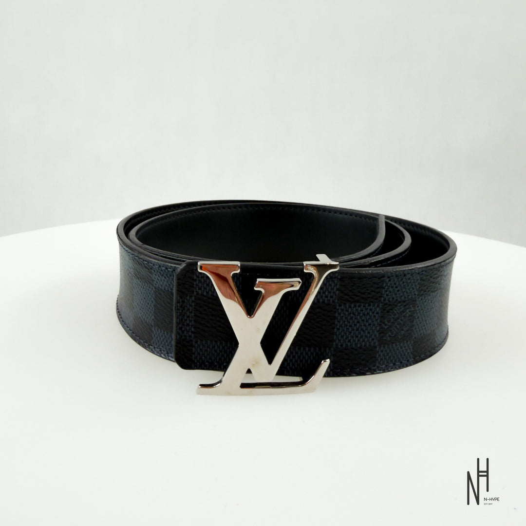 Louis Vuitton Initiales Reversible Belt Damier Grafite Black