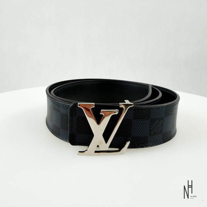 Louis Vuitton Initiales Reversible Belt Damier Grafite Black