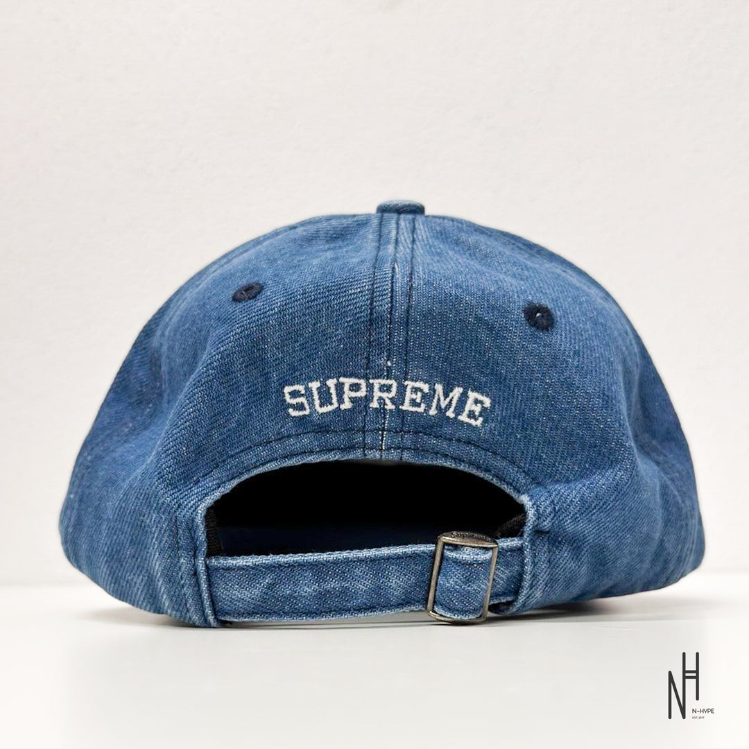 Supreme Splatter 6-Panel Blue Denim