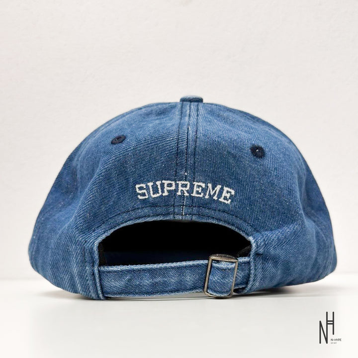 Supreme Splatter 6-Panel Blue Denim