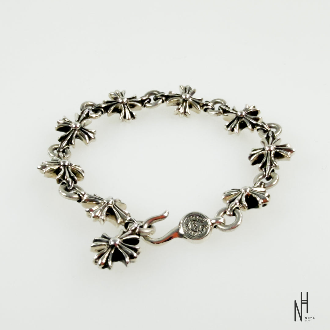 Chrome Hearts Silver Cut Out Plus Hook Bracelet
