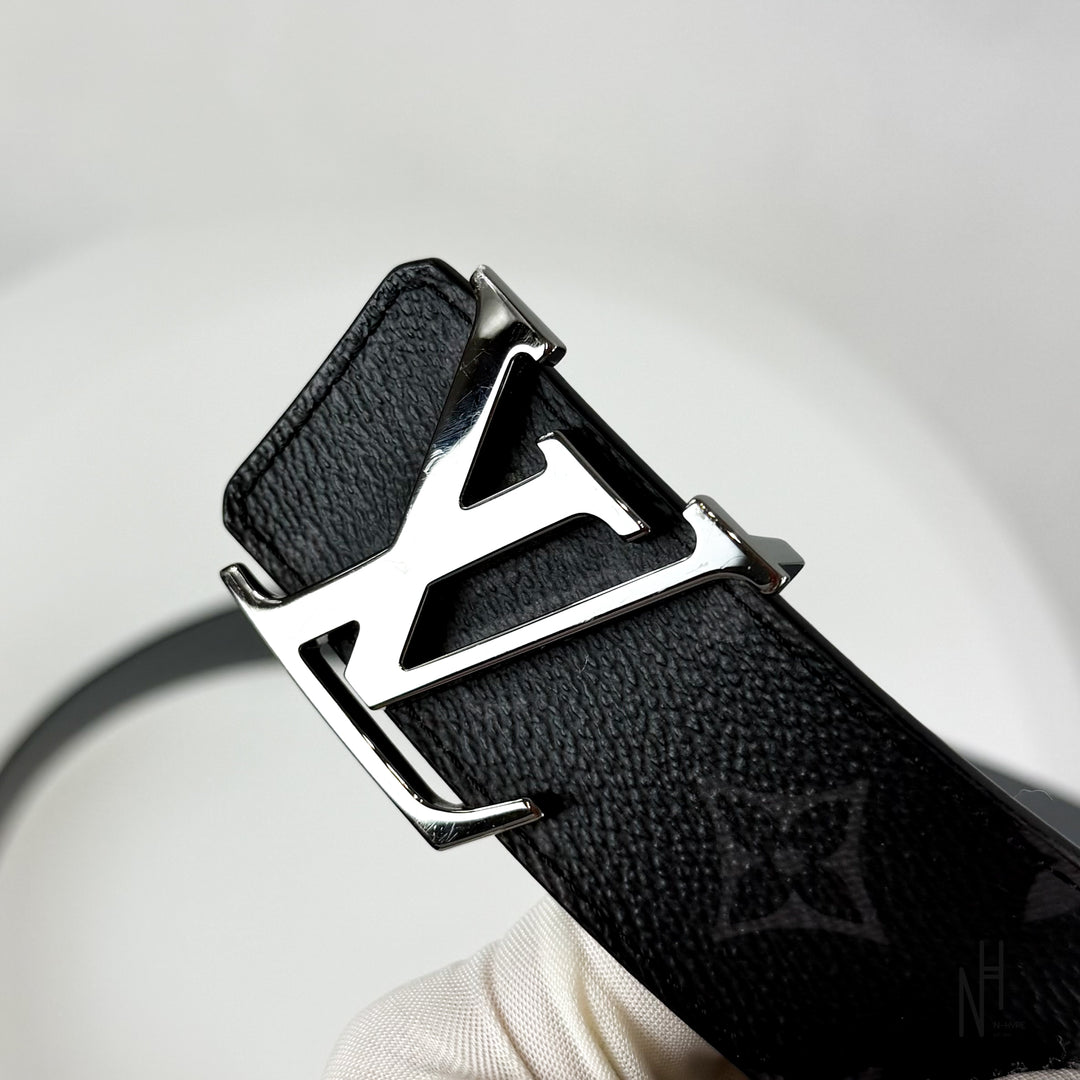 Louis Vuitton LV Initiales Reversible Belt Monogram Black Grey