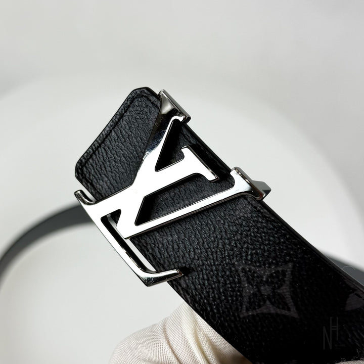 Louis Vuitton LV Initiales Reversible Belt Monogram Black Grey