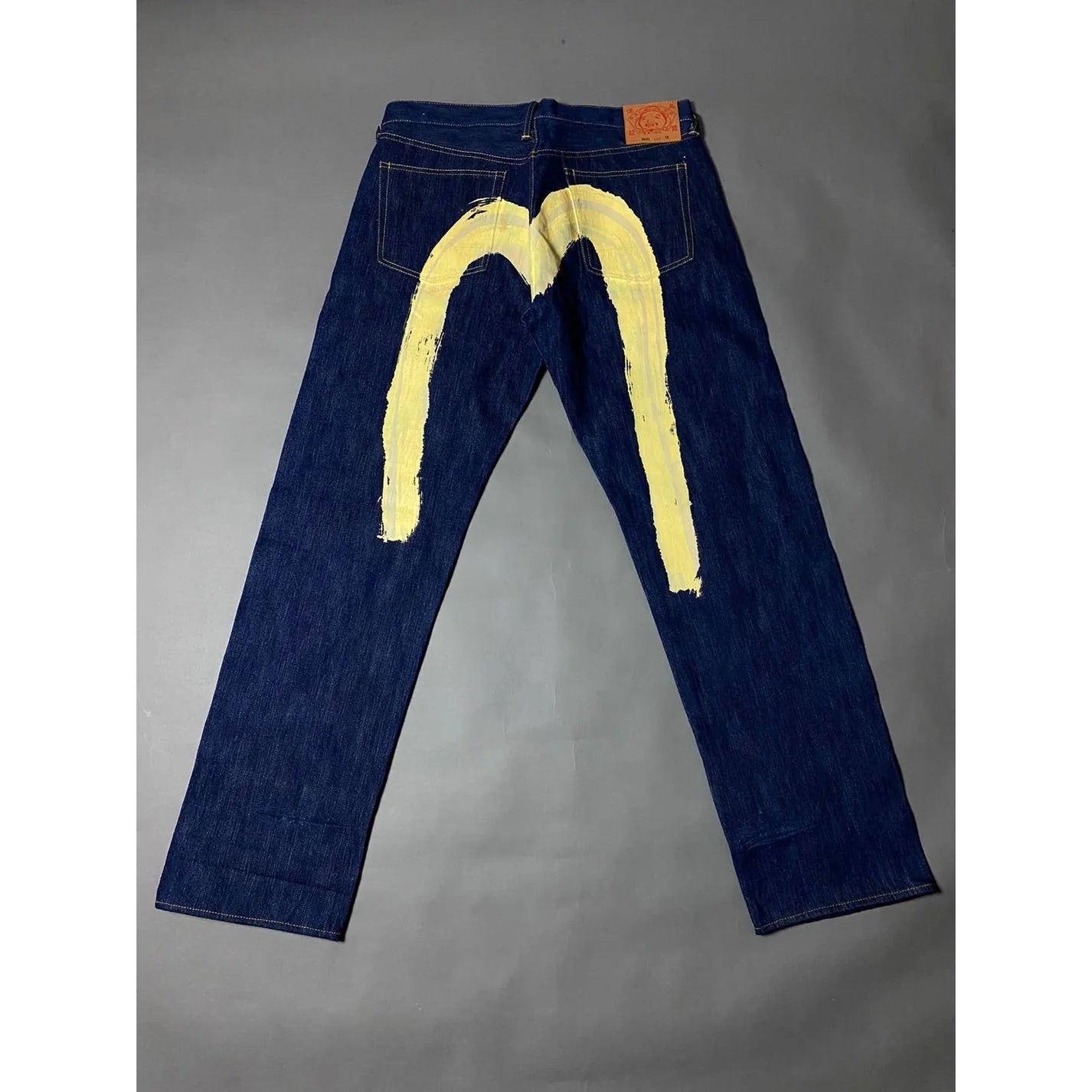 Evisu Japan - Vintage Selvedge Navy Jeans Yellow Daicock Lodz Polska tyl2