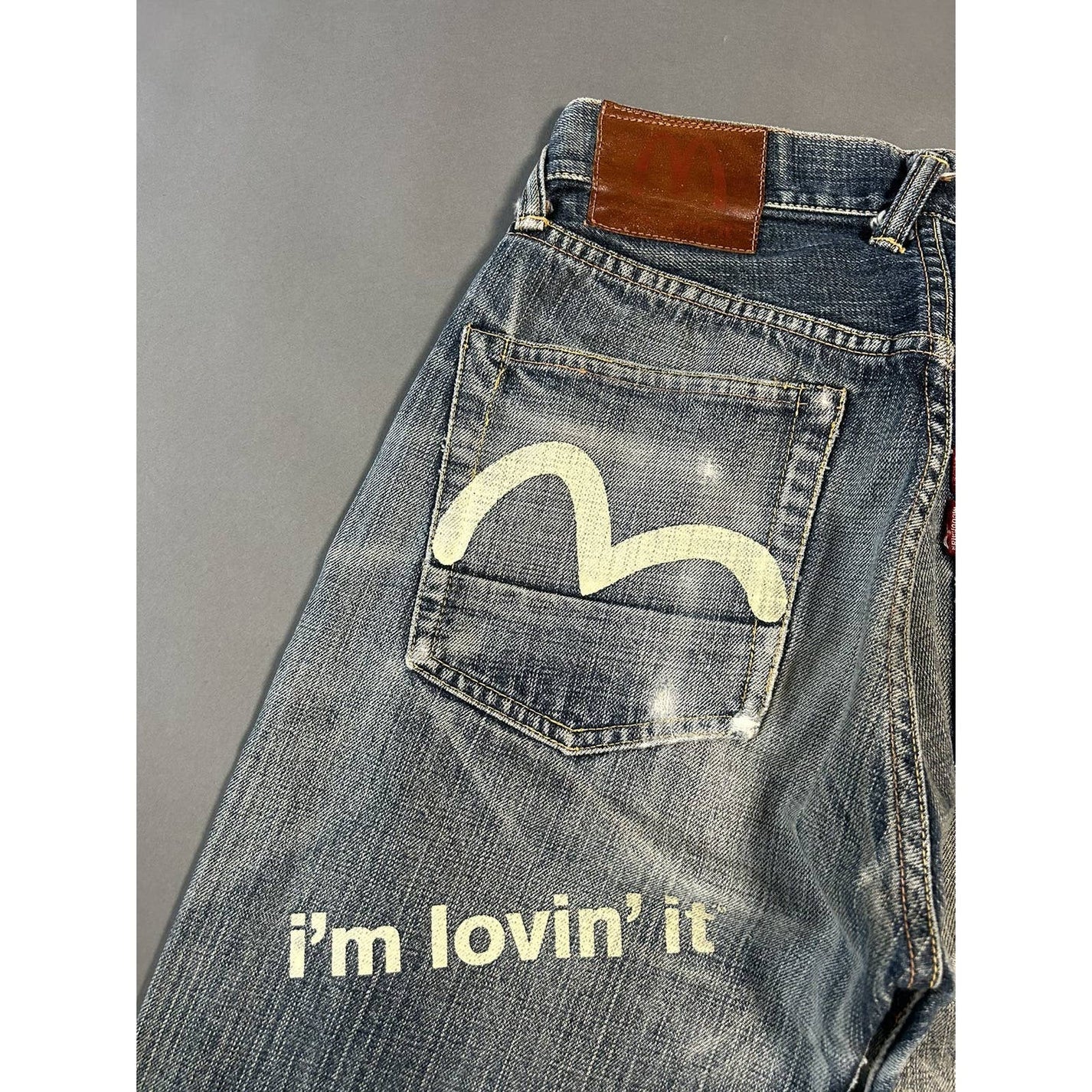 Evisu x McDonalds Denim Jeans I’m Lovin' It Selvedge Lodz Polska tyl2