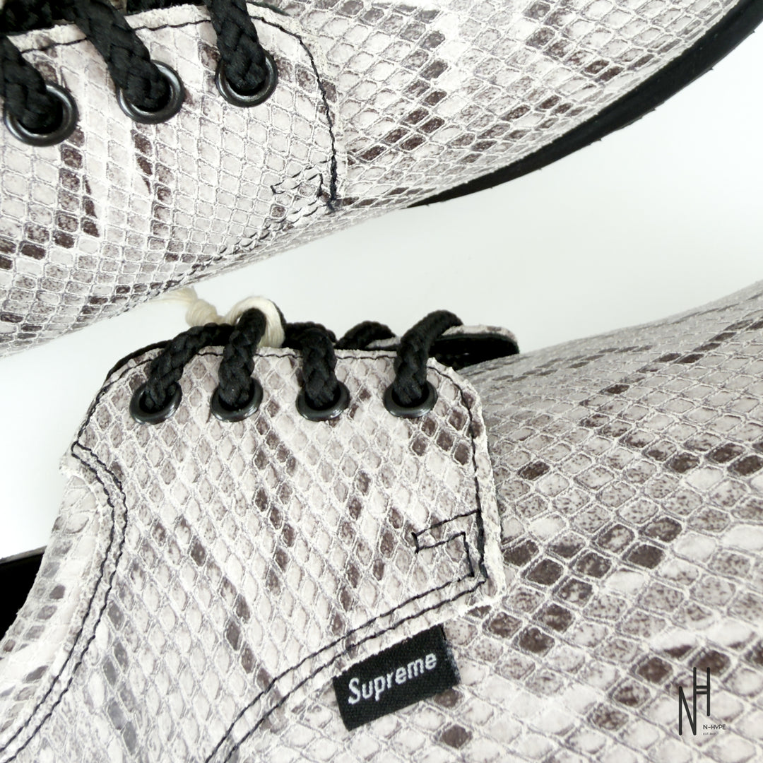 Dr. Martens Postal Supreme 4-Eye Shoe Supreme Snakeskin