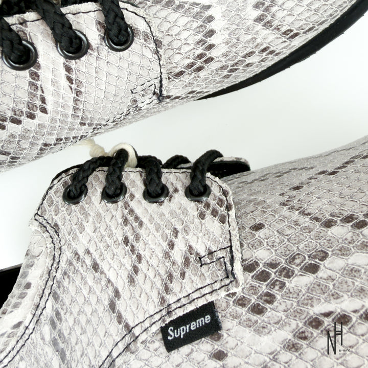 Dr. Martens Postal Supreme 4-Eye Shoe Supreme Snakeskin