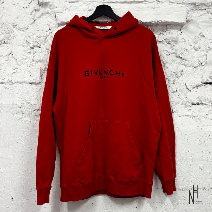 Givenchy Paris Red Hoodie