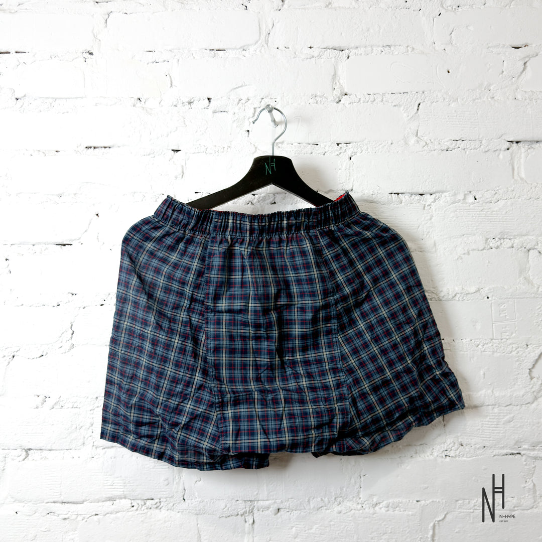 Supreme Hanes Plaid Boxers Navy