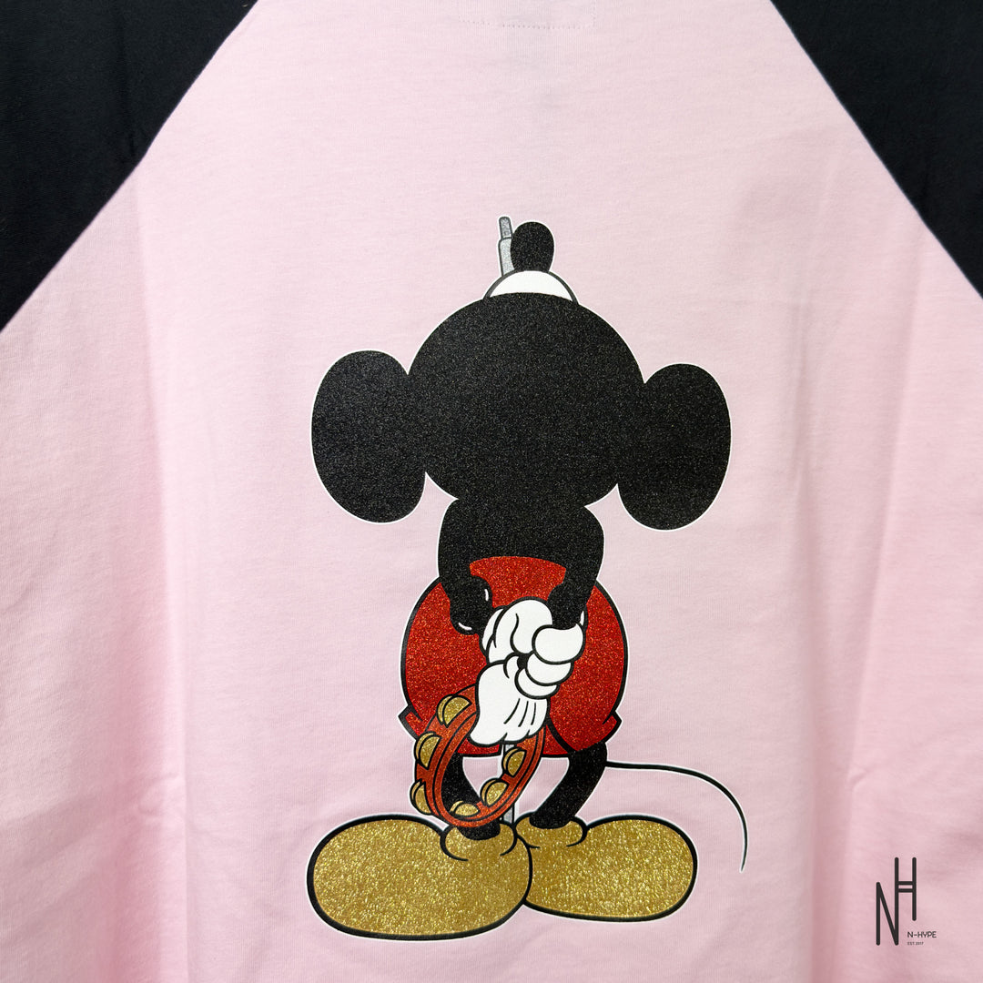 Supreme Number (N)ine Mickey Raglan L/S Top Pink