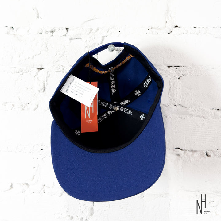 Chrome Hearts CH Blue & Gold Logo Trucker Hat