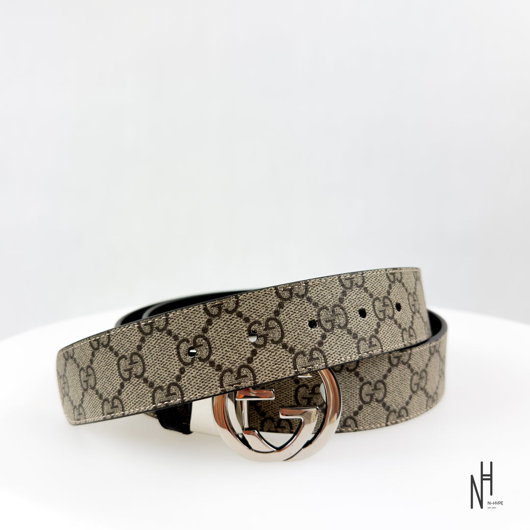 Gucci GG Supreme Belt Beige
