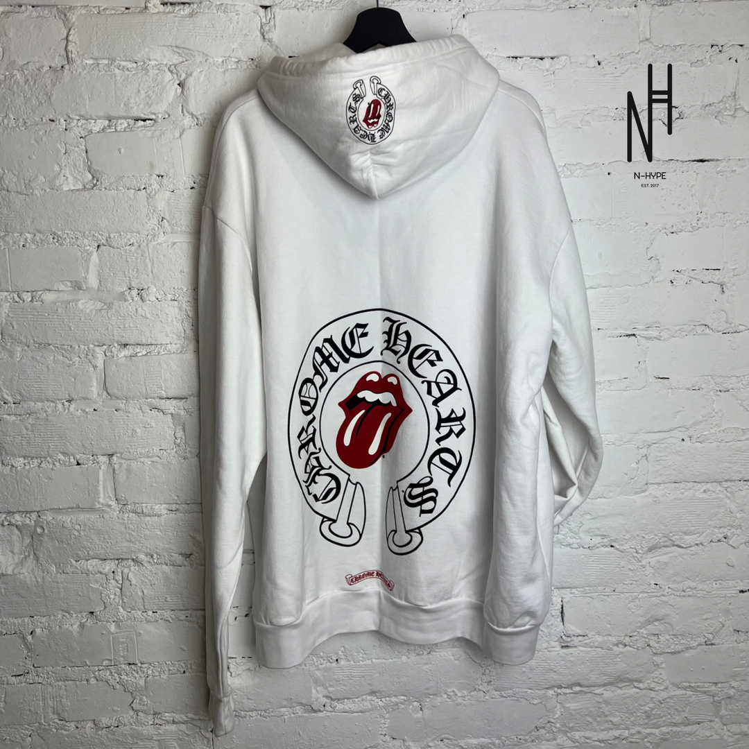 White rolling stones hoodie sale