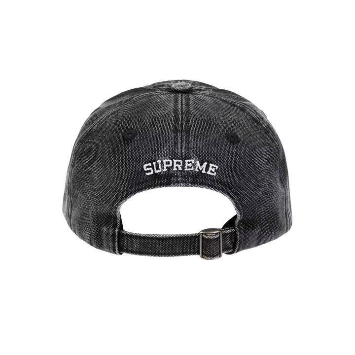 Supreme Pigment Coated S Logo 6-Panel Cap (SS26) Black