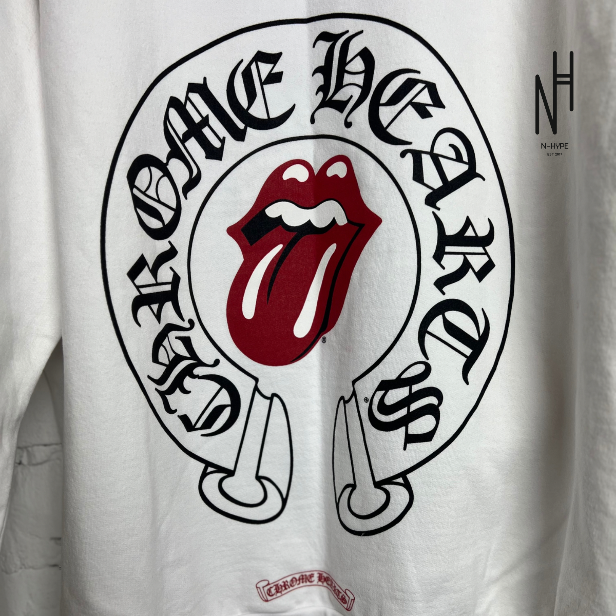 Chrome Hearts Rolling Stones Online Exclusive Hoodie White