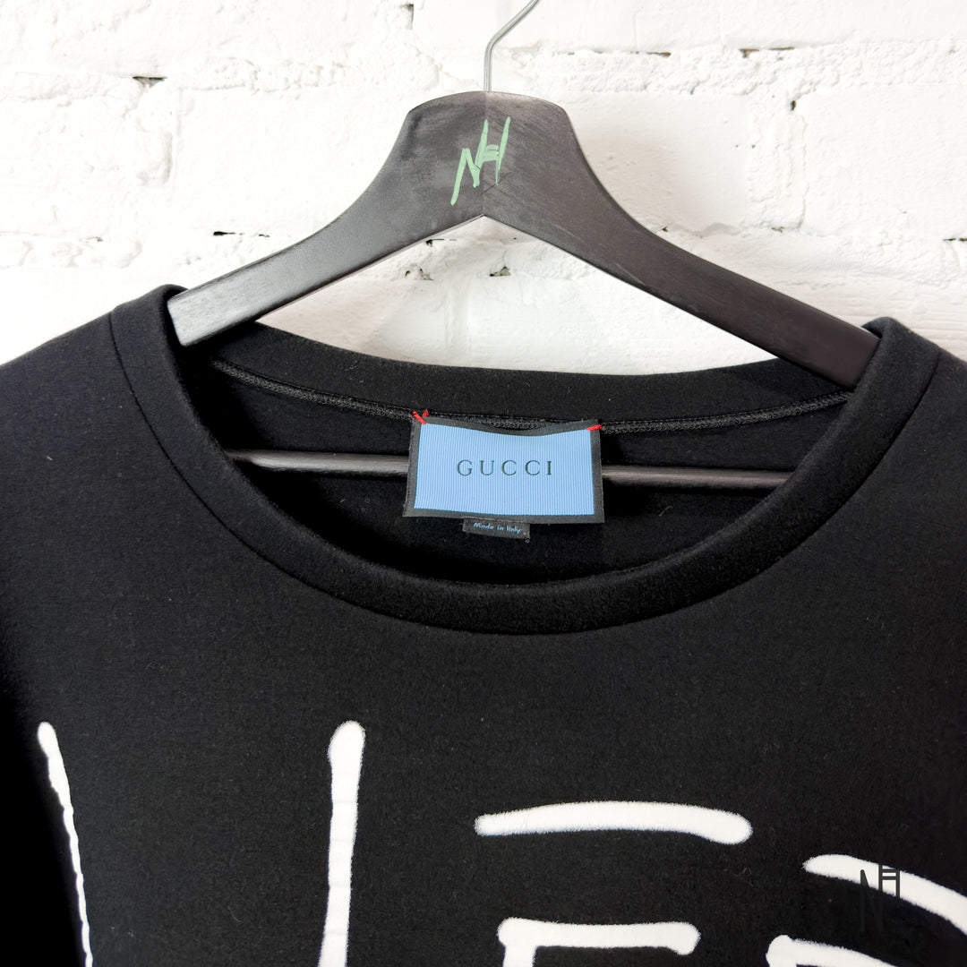 Gucci Life Is Crewneck Black