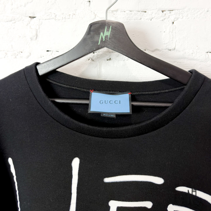 Gucci Life Is Crewneck Black