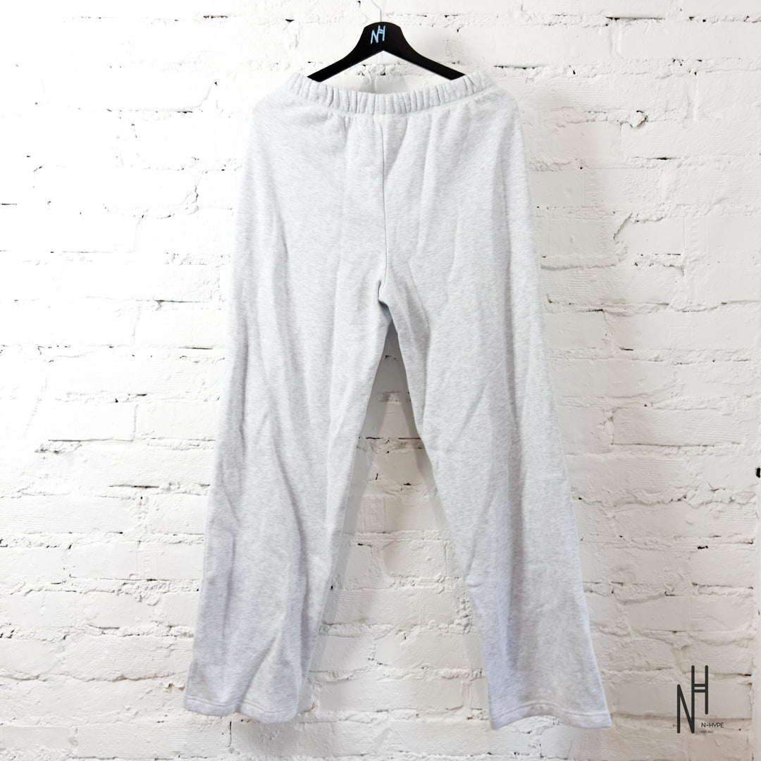SKIMS Cotton Fleece Classic Straight Leg Pant Light Heather Grey