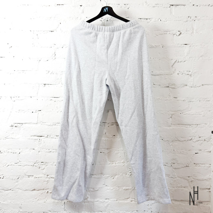 SKIMS Cotton Fleece Classic Straight Leg Pant Light Heather Grey