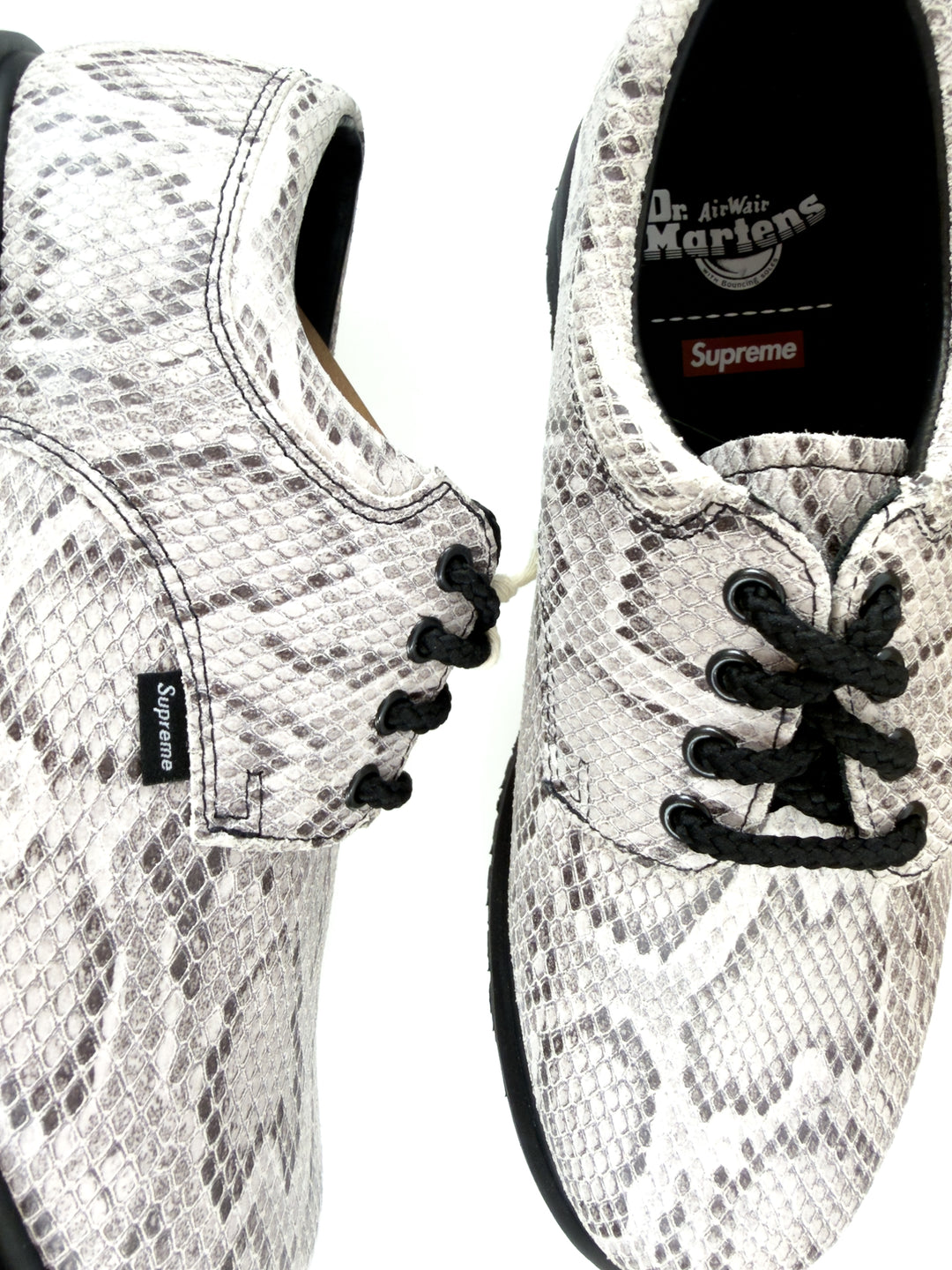 Dr. Martens Postal Supreme 4-Eye Shoe Supreme Snakeskin
