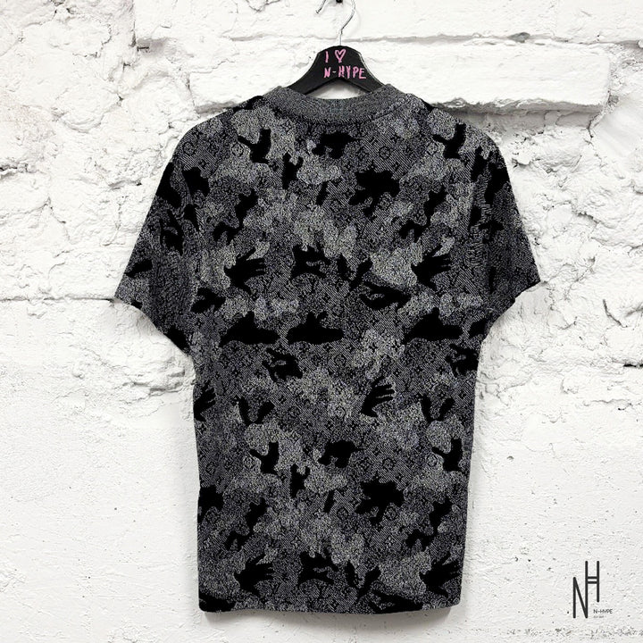 Louis Vuitton Camo Tshirt Grey