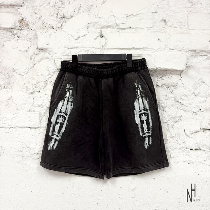 N-HYPE & IVO JANKOWIAK Wolf of The City Shorts Black