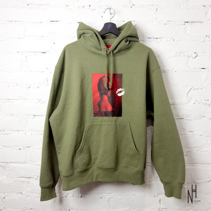 Supreme Kate Moss Hooded Sweatshirt Light Olive