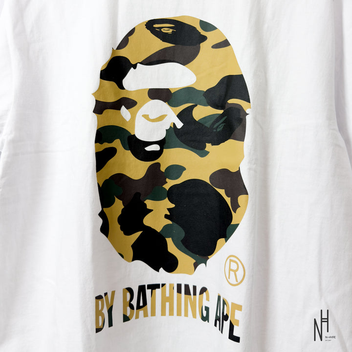 BAPE 1st Camo By Bathing Ape Tee White Yellow