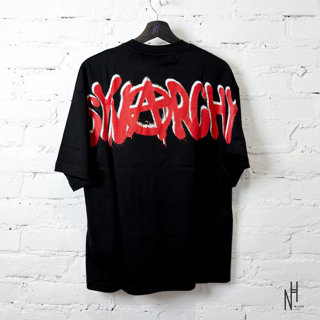 Syna World Synarchy Short Sleeve Tee Black Red