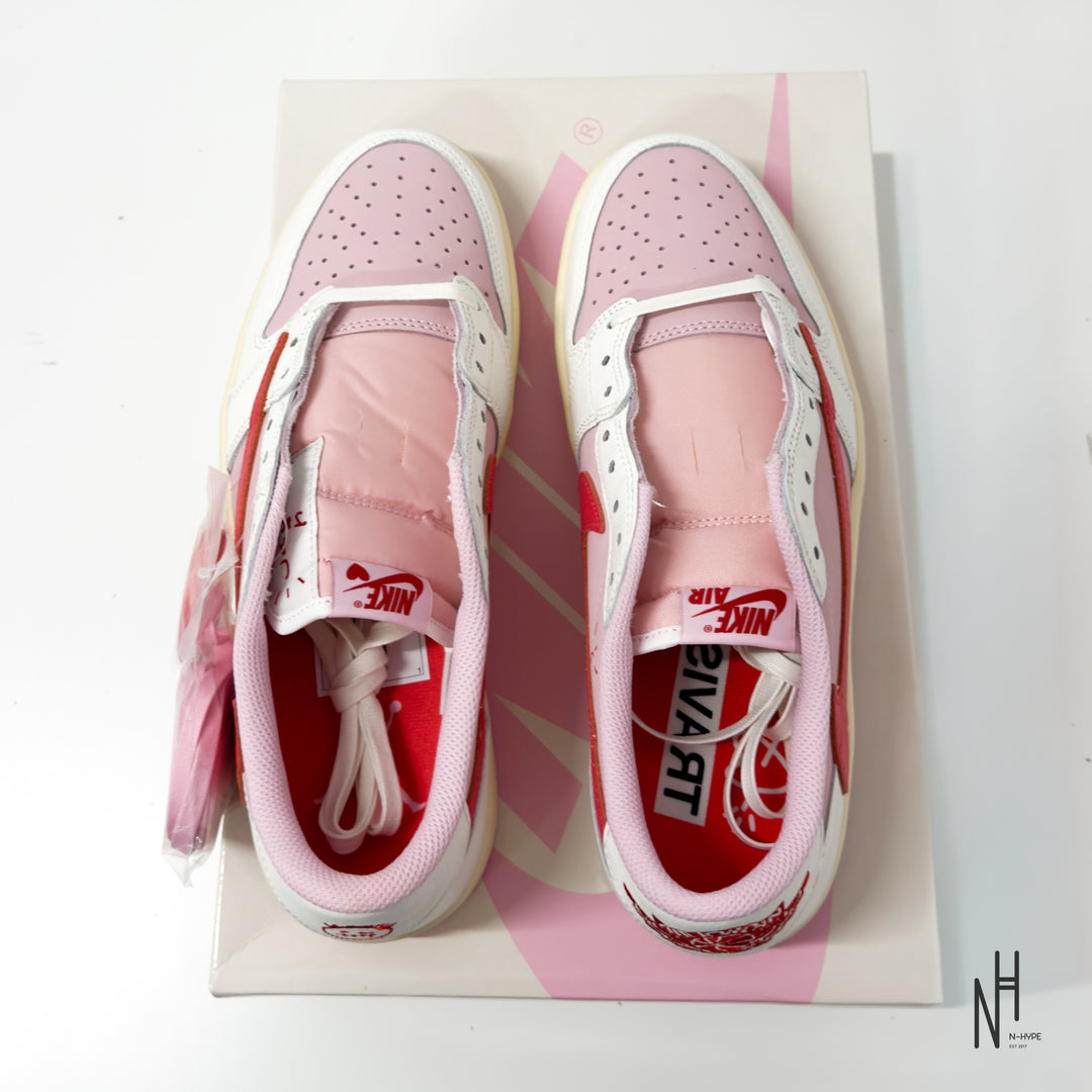 Jordan 1 Retro Low OG SP Travis Scott Sail Tropical Pink