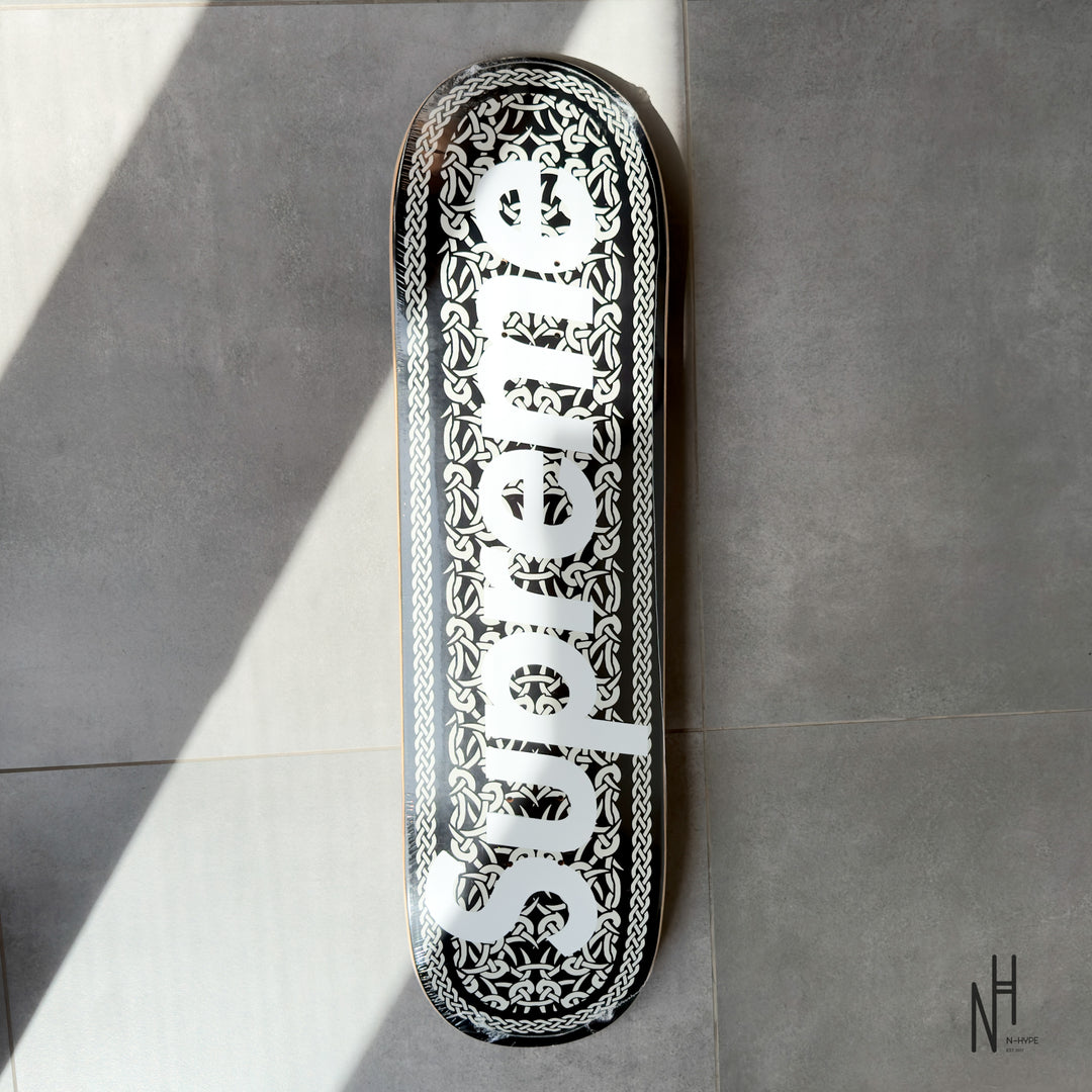 Supreme Celtic Knot Skateboard Deck Black