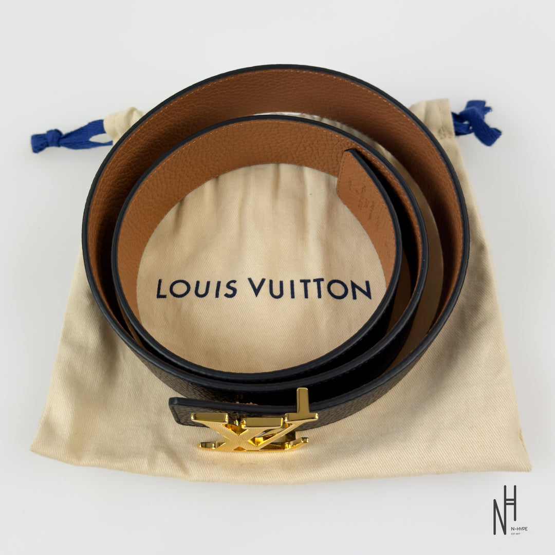 Louis Vuitton Initials 40MM Reversible Taurillon Leather Black / Brown