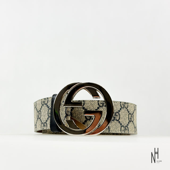 Gucci GG Supreme Belt Beige