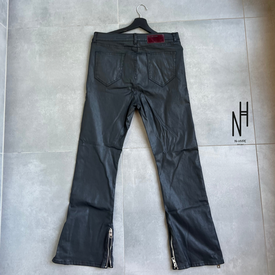 FVCKTHISBRAND Double Zip Waxed Denim