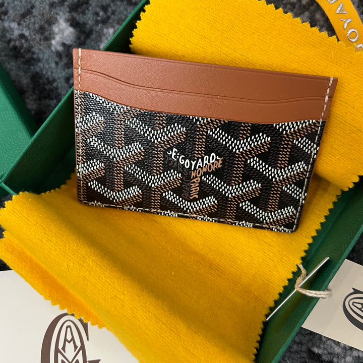 Goyard Card Holder Saint Sulpice Black/Natural