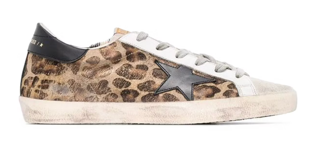 Golden Goose Super-Star Leopard Brown Ice Black (Women's) bok zewnetrzny Lodz Polska