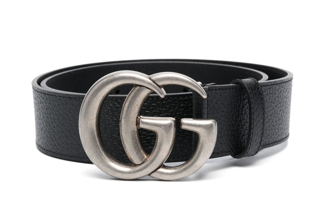 Gucci GG Marmont Buckle Leather Belt Front Lodz Polska