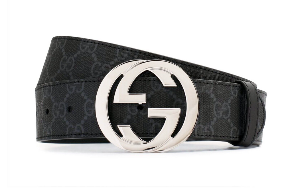 Gucci GG Supreme Belt with G Buckle Gray 411924 KGDHN N Hype