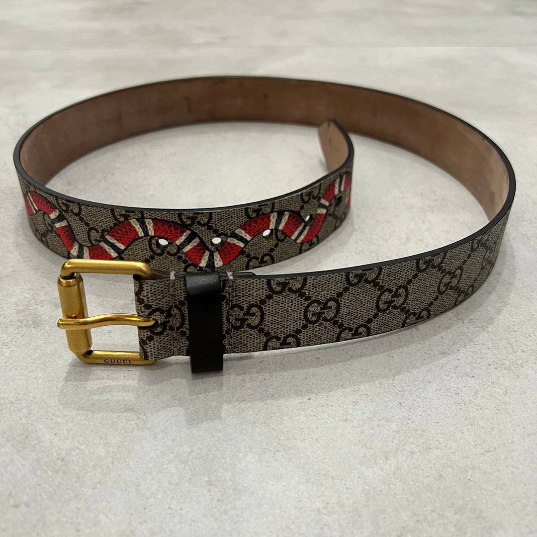 Gucci Kingsnake Monogram Belt Showroom NHype Lodz Polska