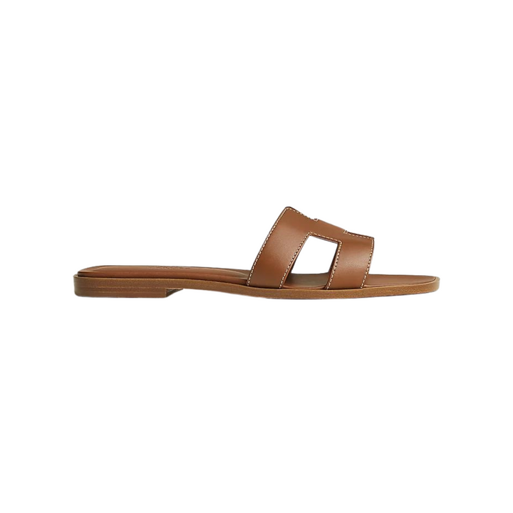 Hermes Oran Sandal Gold Box Calfskin Leather