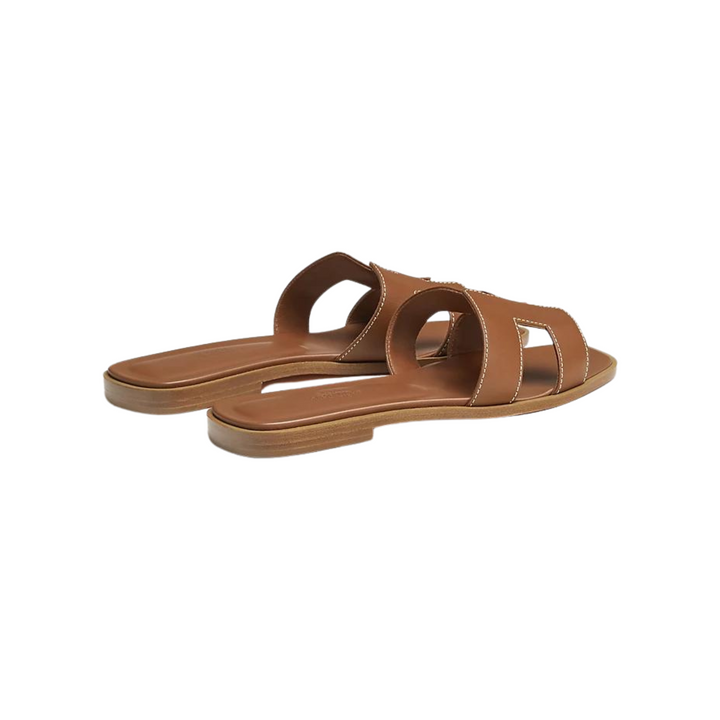 Hermes Oran Sandal Gold Box Calfskin Leather